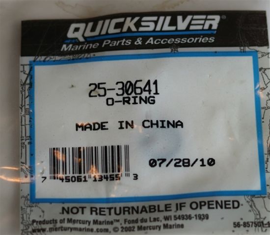 Picture of 25-30641 O Ring Check Valve Mercury OEM