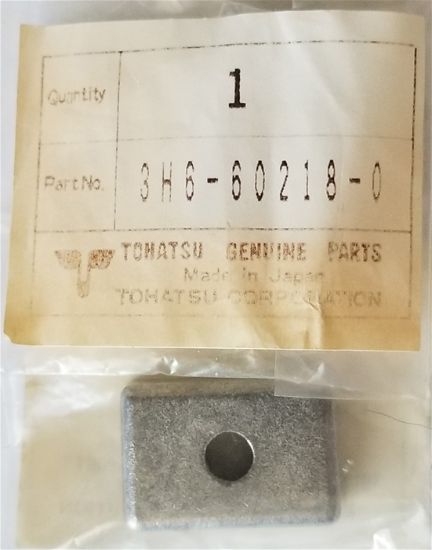 Picture of 3H6602180M Anode Zinc Square Nissan Tohatsu Outboards