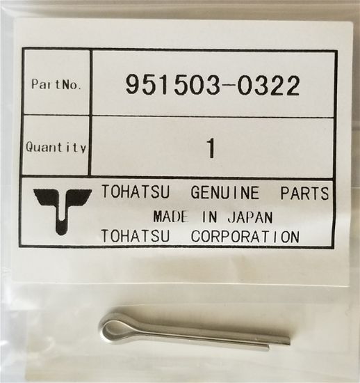 Picture of 9515030322M Split Pin Nissan Tohatsu Outboards